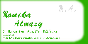 monika almasy business card